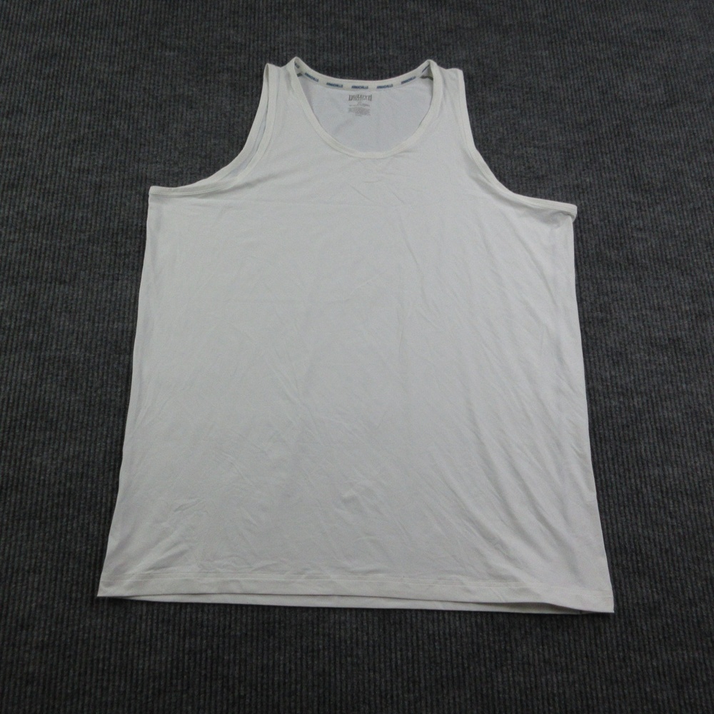 Duluth Trading Co Shirt Mens 2XL White Sleeveless Nylon Spandex Tagless